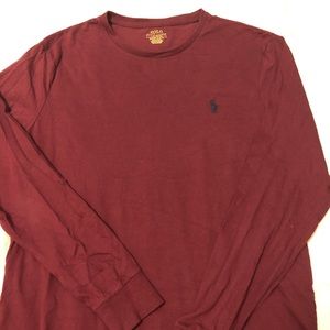 Polo Ralph Lauren Wine Red long sleeve - large